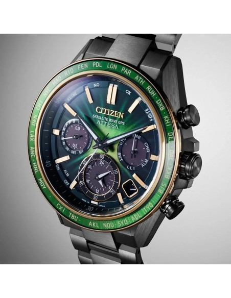 GPS titanio solar CITIZEN ATTESA CC4084-83Z 44.6MM JDM hecho en Japón Limited